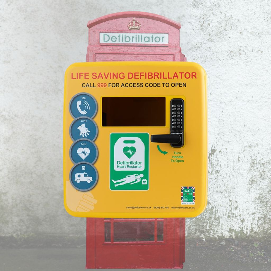 Mounting your AED in a designated wall cabinet ensures it remains visible, protected, and easily accessible in emergencies. 