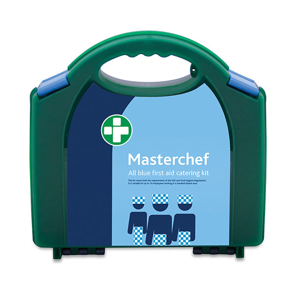 MASTERCHEF 10 PERSON ALL BLUE CATERING KIT IN AURA BOX – Safety and ...