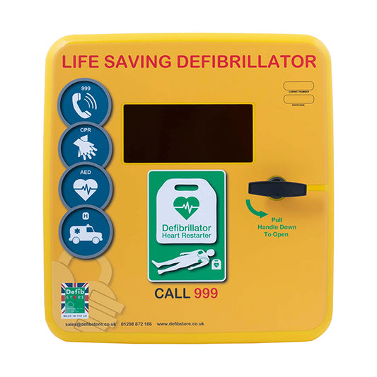 Click Medical Defibrillator Polycarbonate Cabinet with No Lock Heater and Light