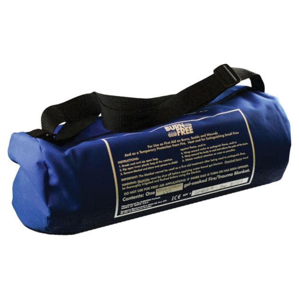 Burn free Trauma blanket is a high-performance emergency fire and trauma blanket, specially designed for use in industrial settings and by emergency responders. 